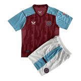 Aston Villa 2023-24 Home Soccer Jerseys + Short Kid's