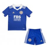 Leicester City 2022-2023 Home Soccer Jerseys + Short Kid's