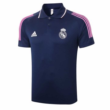 2020-21 Real Madrid Navy Men's Football Polo Shirt