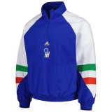 #Half-Zip Icon Italy 2023 Blue All Weather Windrunner Soccer Jacket Men's