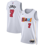 Kyle Lowry #7 Miami Heat 2022-23 White Jerseys - City Edition Men's