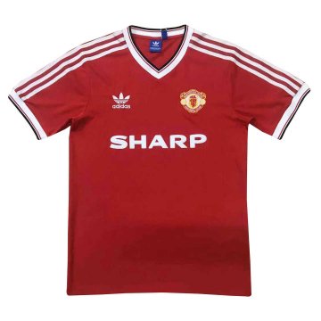 1984 Manchester United Retro Home Football Jersey Shirts Men's
