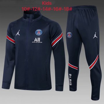 PSG x Jordan 2021-22 Royal Jacket + Pants Soccer Training Suit Kid's [20210720060]
