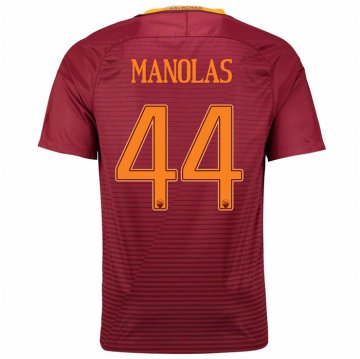2016-17 Roma Home Red Football Jersey Shirts Manolas #44