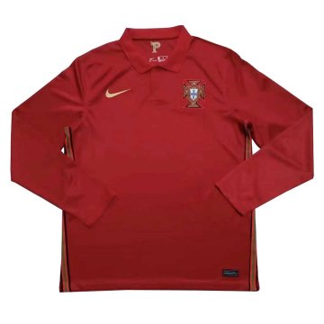 2020 Portugal Home Men LS Football Jersey Shirts