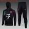 #Hoodie Bayern Munich 2023-24 Black Soccer Sweatshirt + Pants Kid's
