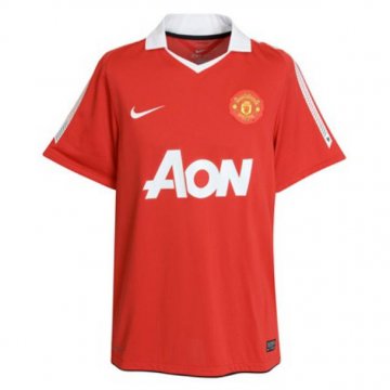 Manchester United 2010-2011 Retro Home Soccer Jerseys Men's