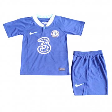 Chelsea 2022-23 Home Soccer Jerseys + Short Kid's