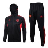#Hoodie Bayern Munich 2023-24 Black Soccer Jacket + Pants Men's