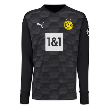 2020-21 Borussia Dortmund Goalkeeper Black LS Men's Football Jersey Shirts
