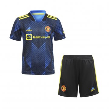 Manchester United 2021-22 Third Soccer Jerseys + Short Kid's