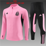 Argentina 2024 Pink Soccer Training Suit Kid's
