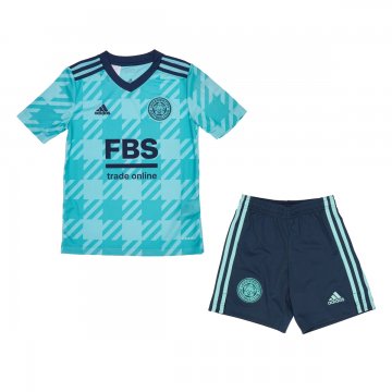 Leicester City 2021-22 Away Kid's Soccer Jerseys + Short