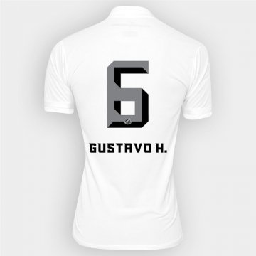 2016-17 Santos Home White Football Jersey Shirts Gustavo H. #6