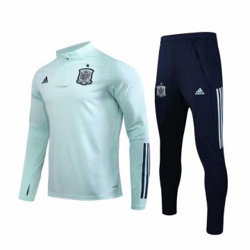 2019-20 Spain Green Men's Football Training Suit(Sweater + Pants)
