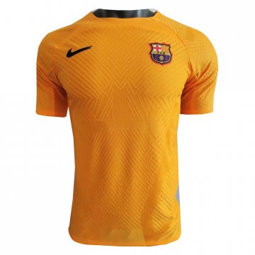 #Match Barcelona 2022-23 Pre-Match Yellow Soccer Training Jerseys Men's