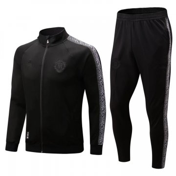 Manchester United 2022-23 Black Soccer Training Suit Jacket + Pants Men's