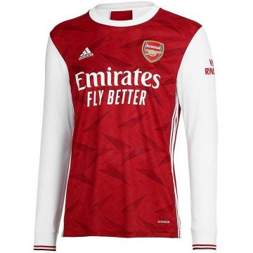 2020-21 Arsenal Home Red LS Men Football Jersey Shirts