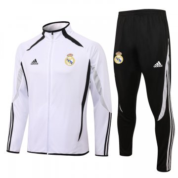 Real Madrid 2021-22 Teamgeist White Soccer Training Suit Jacket + Pants Men's