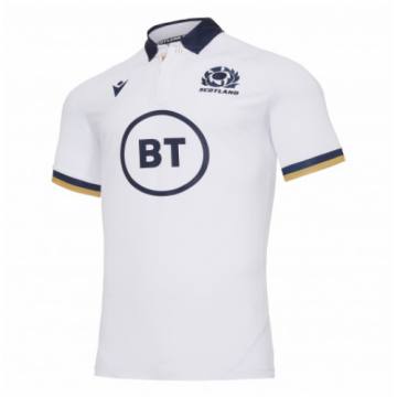 2020-21 Scotland Rugby Away White Football Jersey Shirts Men