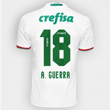 2016-17 Palmeiras Away White Football Jersey Shirts A. Guerra #18