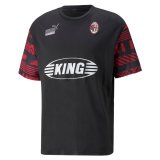 AC Milan 2022-23 Puma King Black Soccer Training Jerseys Men's