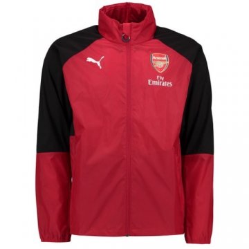 2017-18 Arsenal Red Authentic Woven Windrunner Jacket