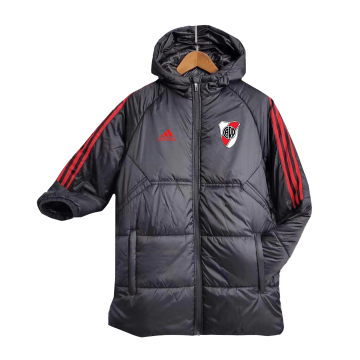 River Plate 2023-24 Black Soccer Cotton Winter Jacket Men's