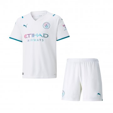 Manchester City 2021-22 Away Soccer Jerseys + Short Kid's