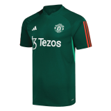 Manchester United 2023-24 Pre-Match Green Soccer Jerseys Men's