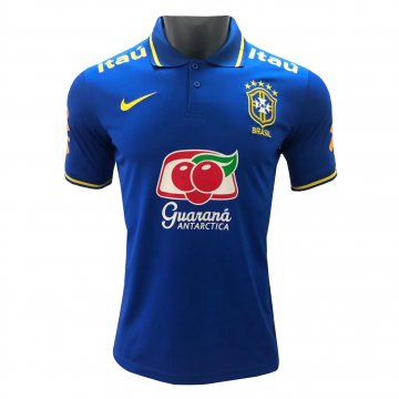 Brazil 2022 Blue Soccer Polo Jersey Men's