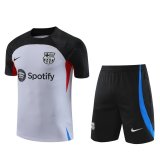 Barcelona 2023-24 Light Grey Soccer Jerseys + Short Men's