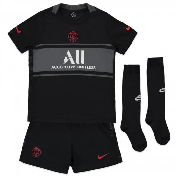 PSG 2021-22 Third Kid's Soccer Jerseys + Short + Socks