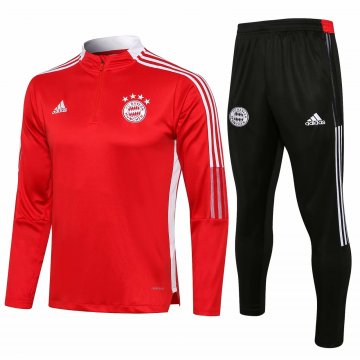 Bayern Munich 2021-22 Red Soccer Training Suit Men's