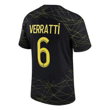 #VERRATTI #6 PSG 2022-23 Fourth Away Soccer Jerseys Men's