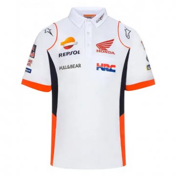Honda 2023 White F1 Team Polo Jersey Men's