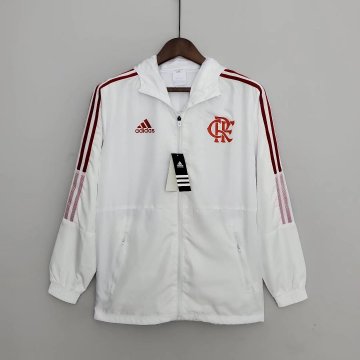 Flamengo 2022-23 White Soccer Windrunner Jacket Men's