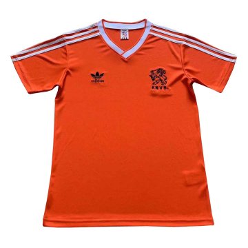 1986 Netherlands Retro Home Football Jersey Shirts Men's