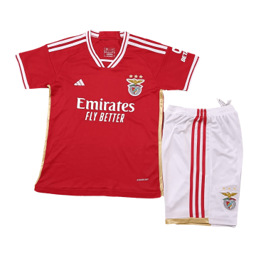 Benfica 2023-24 Home Soccer Jerseys + Short Kid's