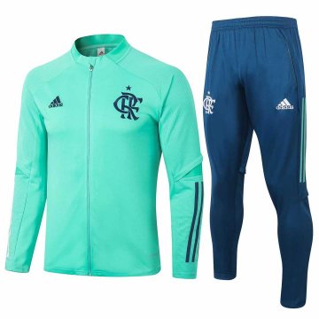2020-21 Flamengo Green Men's Football Training Suit(Jacket + Pants)