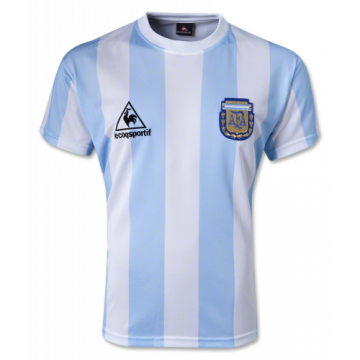 1986 World Cup Argentina Home Blue&White Retro Football Jersey Shirts Men