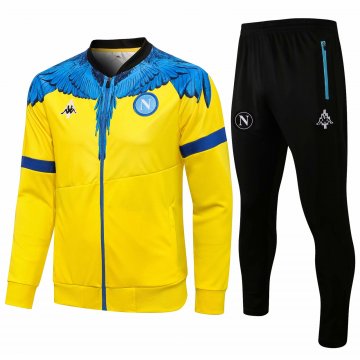 2021-22 Napoli Yellow Football Training Suit(Jacket + Pants) Men's [2021060051]