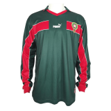 #Retro Long Sleeve Morocco 1998 Home Soccer Jerseys Men's