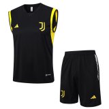 Juventus 2023-24 Black Soccer Singlet + Short Men's