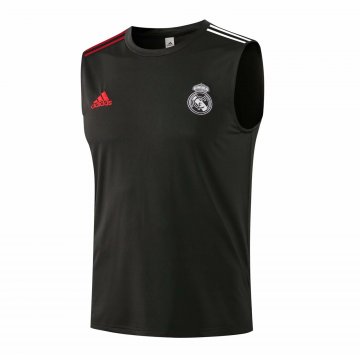 2021-22 Real Madrid Dark Grey Football Singlet Shirt Men's