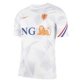 2021-22 Netherlands White Short Football Training Shirt Men's
