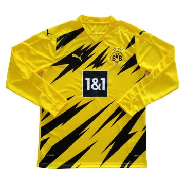 2020-21 Borussia Dortmund Home Men LS Football Jersey Shirts