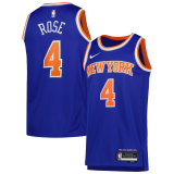 Derrick Rose #4 New York Knicks 2022-23 Blue Jerseys - Icon Edition Men's