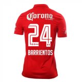 2016-17 Toluca Home Red Football Jersey Shirts Barrientos #24
