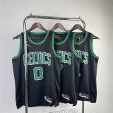 BROWN -7 Boston Celtics 2023-24 Green Statement Edition Swingman Jersey Men's